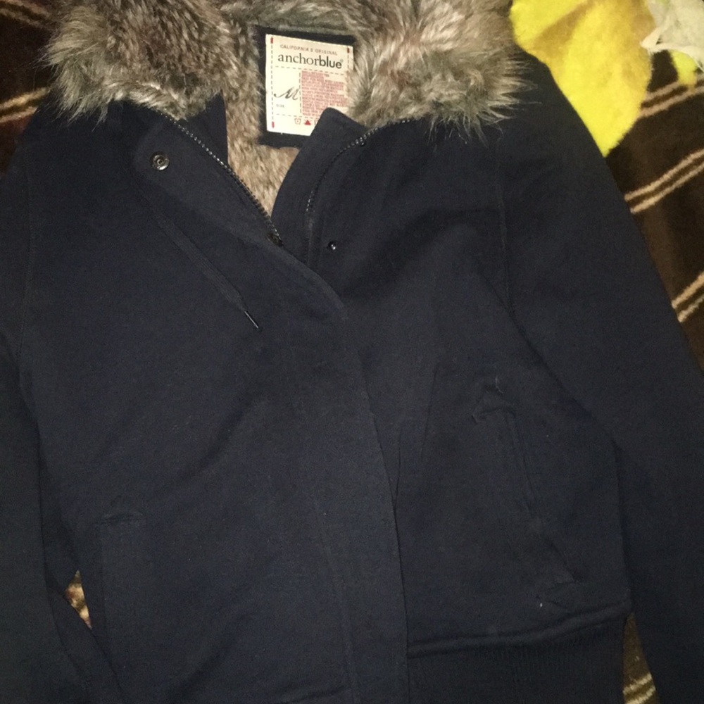 Black fur jacket